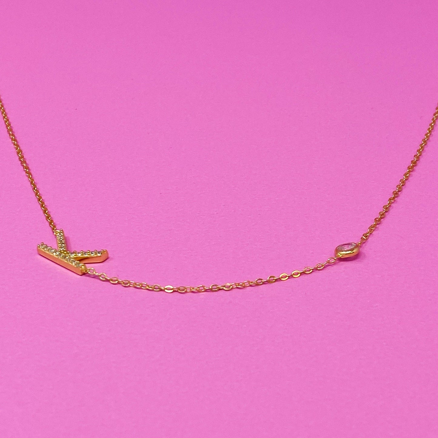 Finest Shine Initial Sterling Silver Necklace
