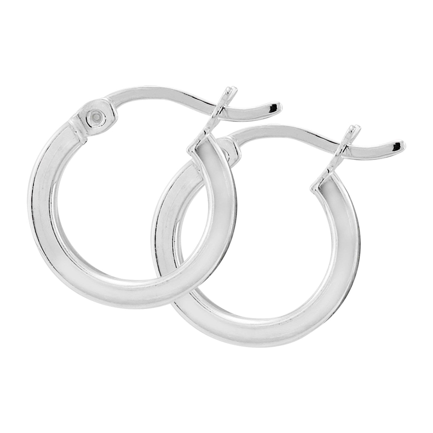 Silpada 'Squared Off' Hoop Earrings in Sterling Si