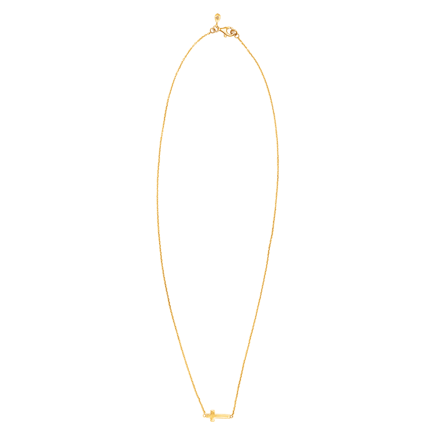 Silpada 'Simplex Cross' Horizontal Cross Necklace in Sterling Silver & Gold