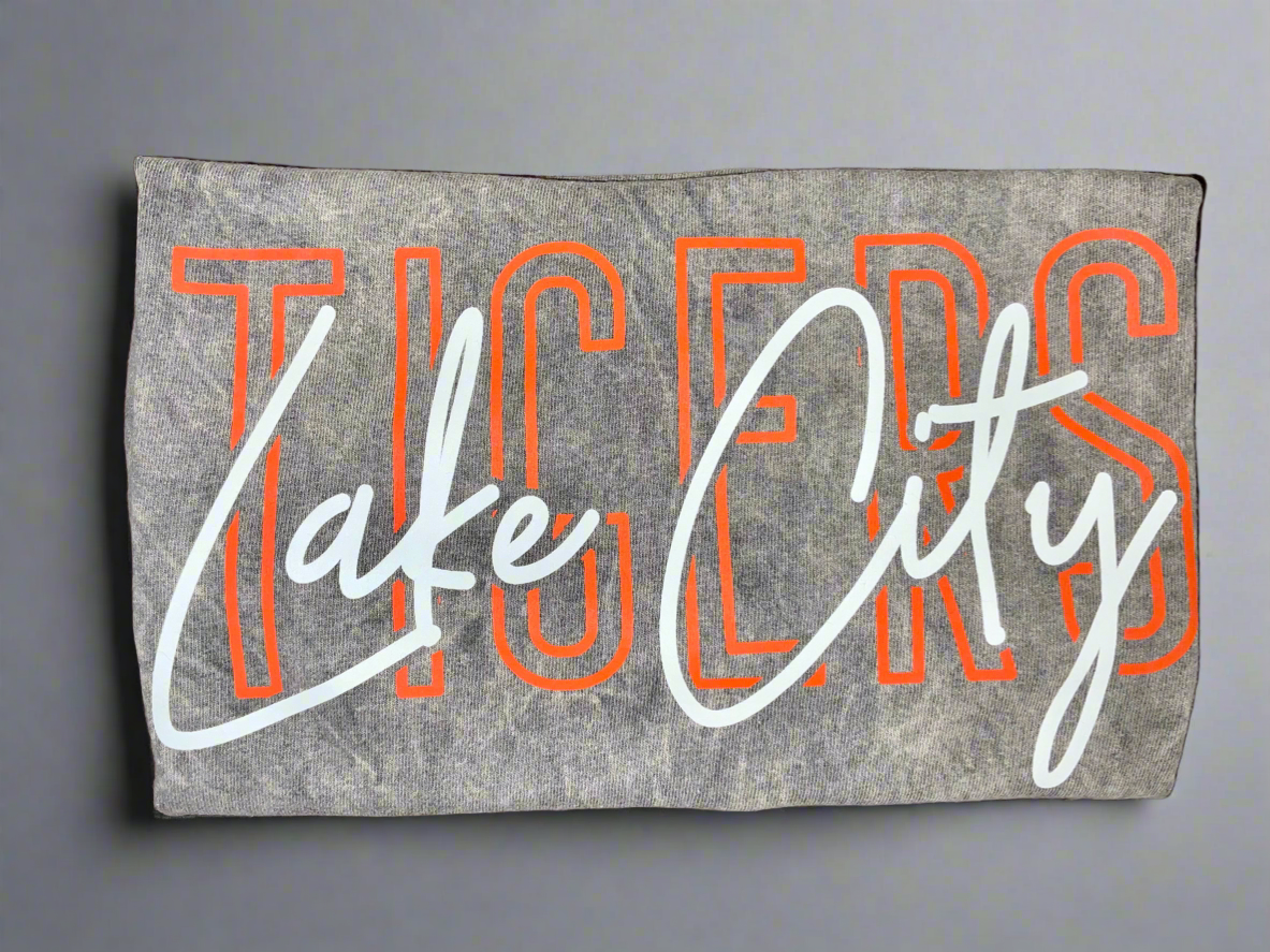 Lake City Tigers Script Adult Tee