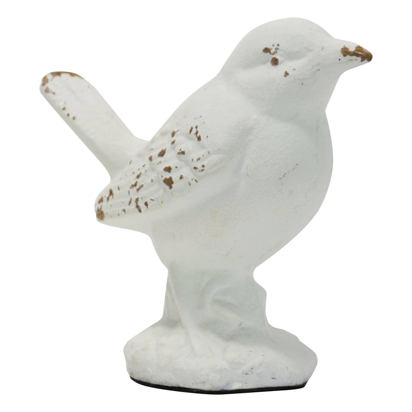 Flora White Vintage Antique Metal Bird Figurine
