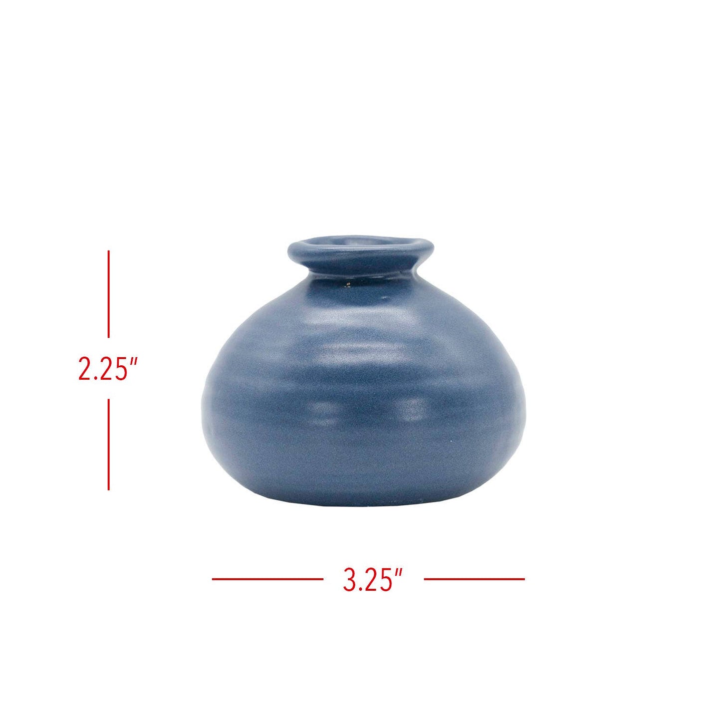 Mattie Ceramic Bud Vase Blue