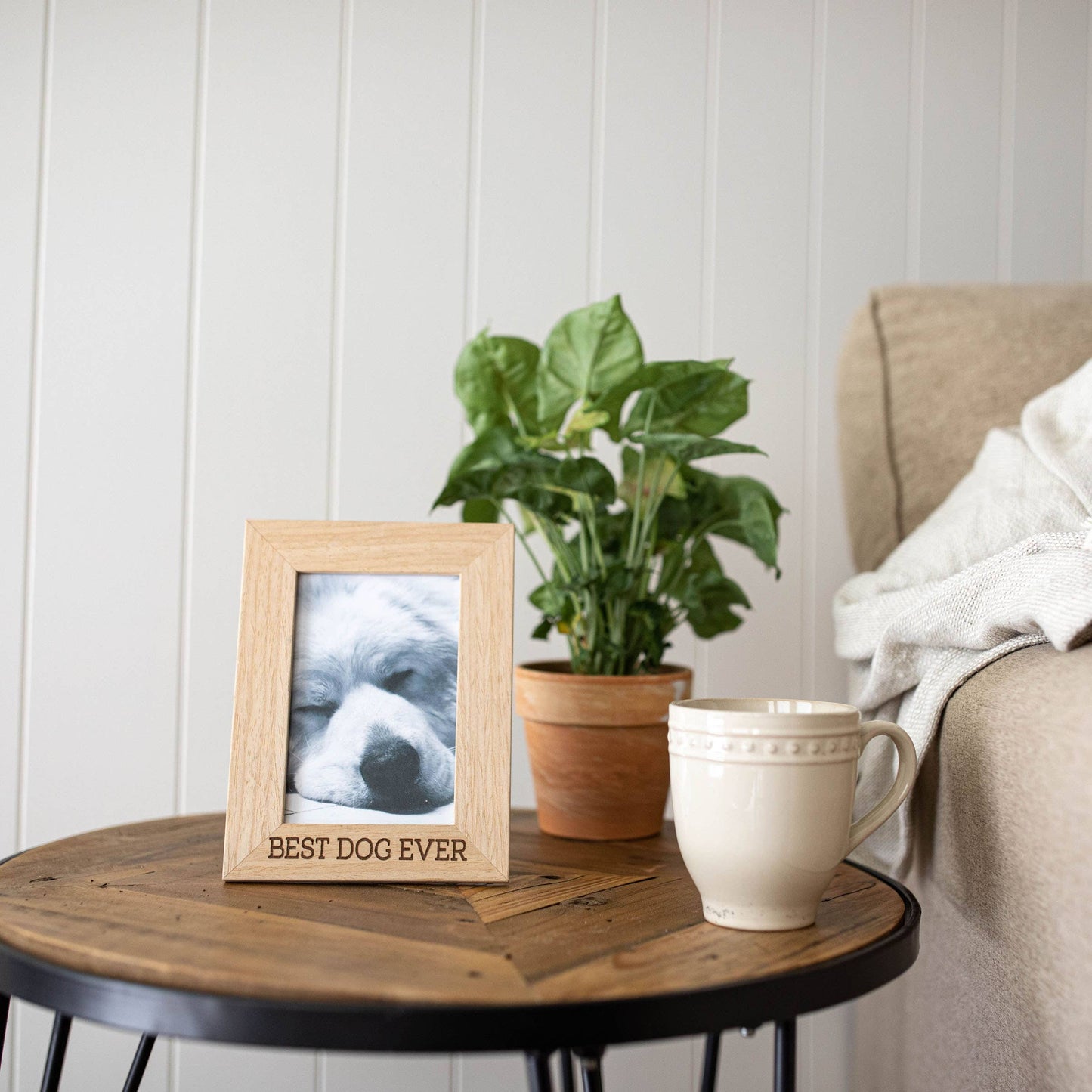 4x6 Photo "Best Dog Ever" Wood Picture Frame Dog Decor