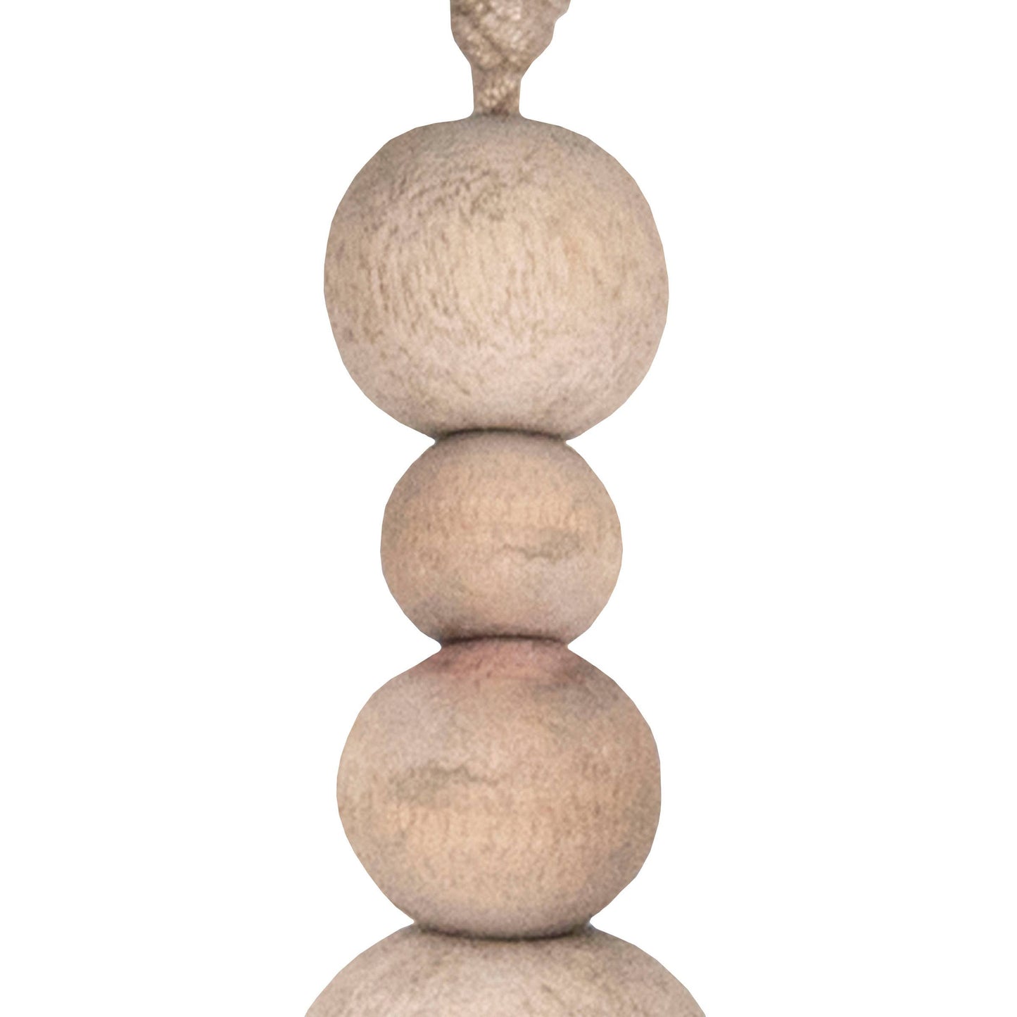 Hazel Natural Wood & Cotton Hanging Accent India Handicrafts