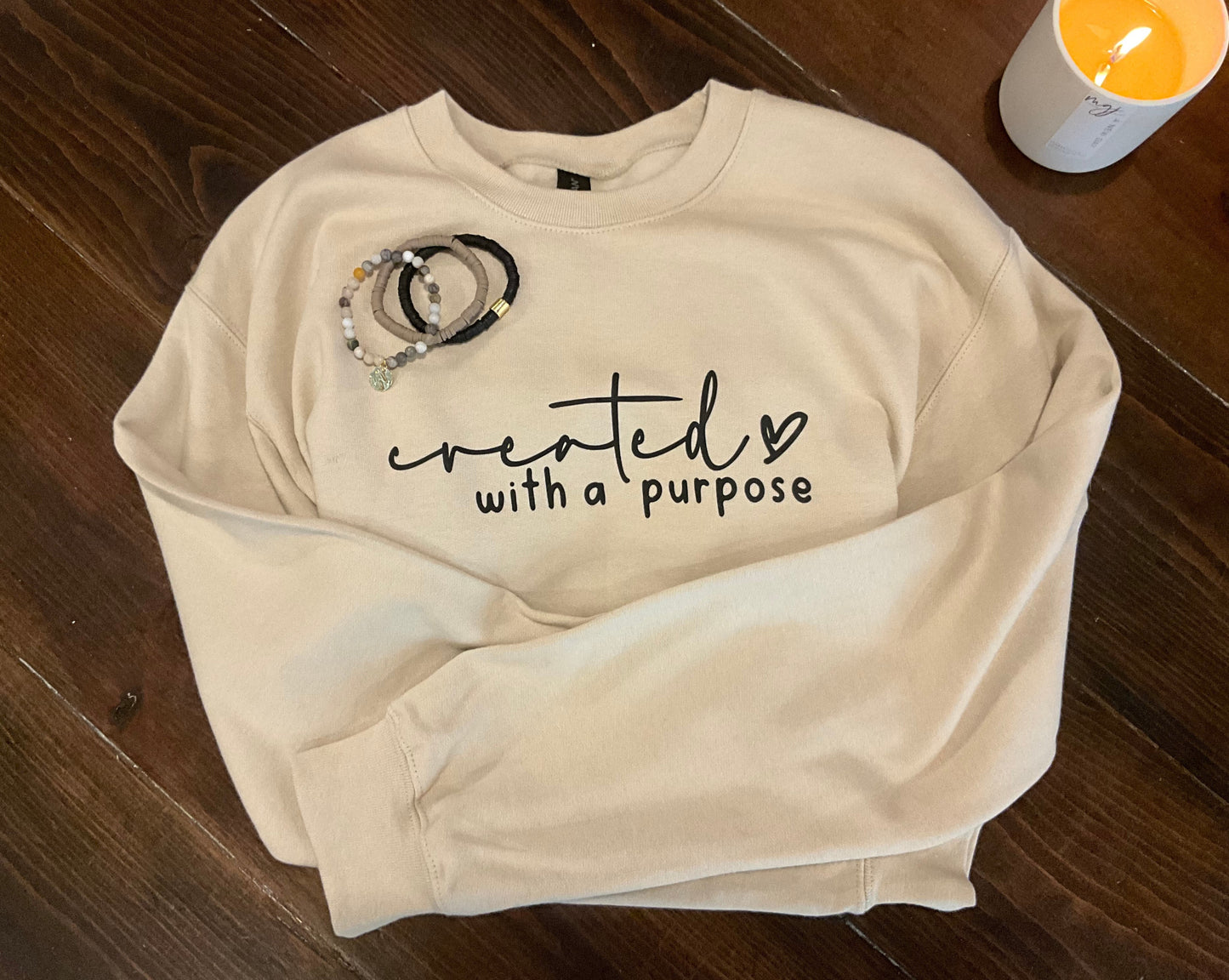 Created With a Purpose Adult Crewneck Sweatshirt