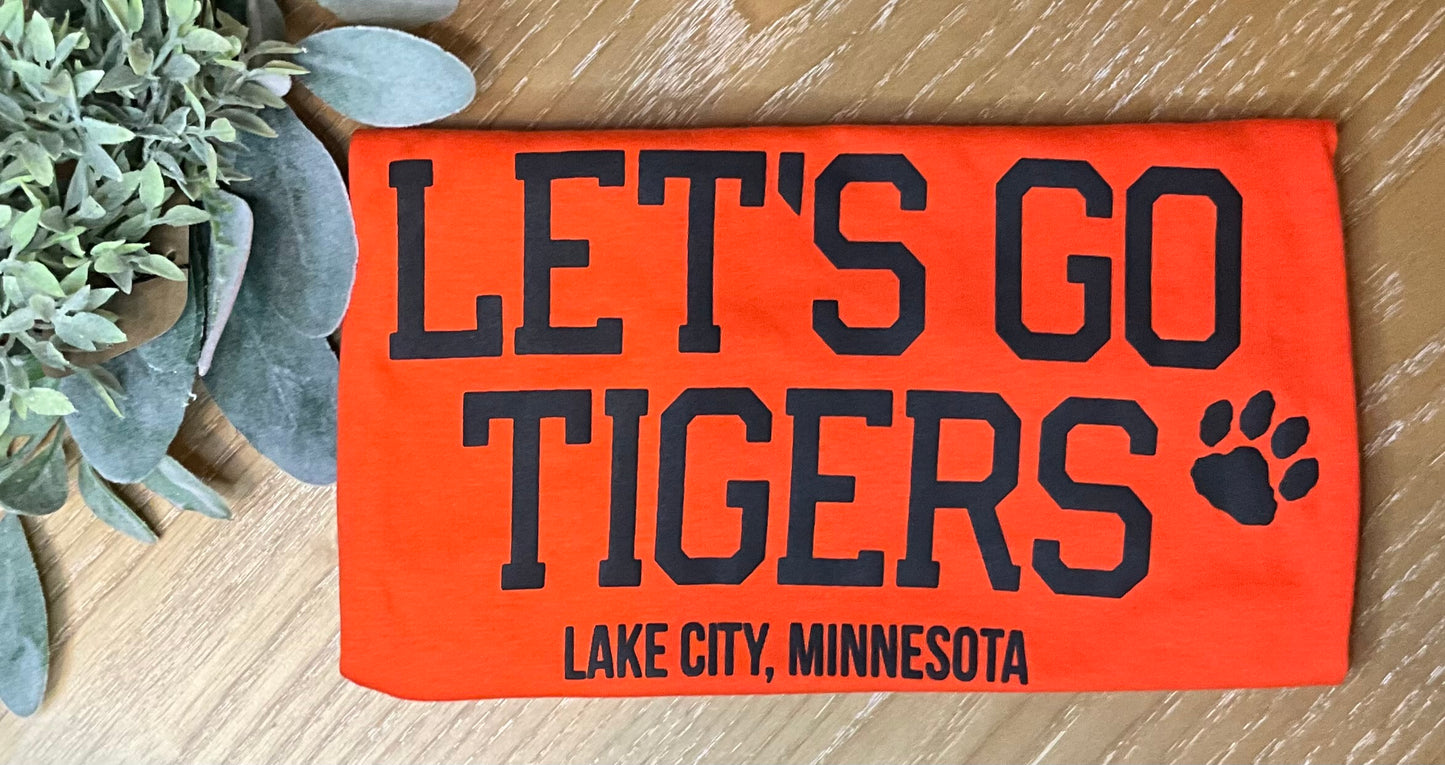 Let’s Go Tigers Lake City Adult Short Sleeve Tee