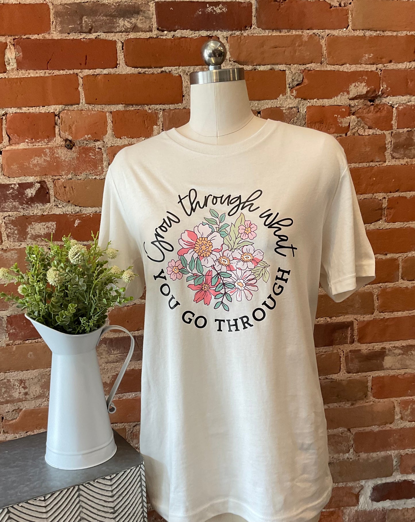 Grow Through What You Go Through Adult Short Sleeve Tee