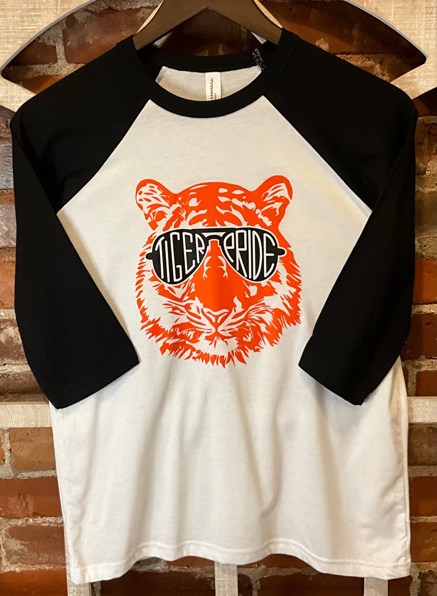 Tiger Pride Youth Raglan 3/4 Sleeve