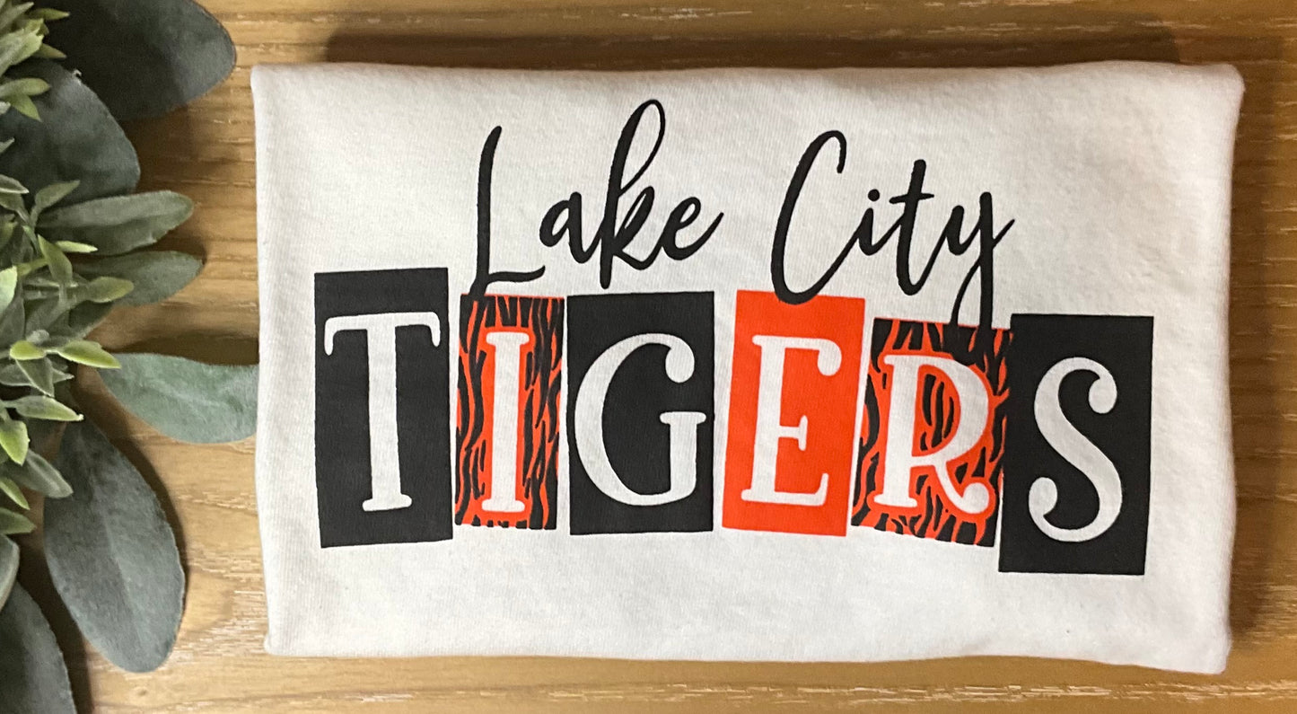 Lake City Tigers Animal Print Youth Tee