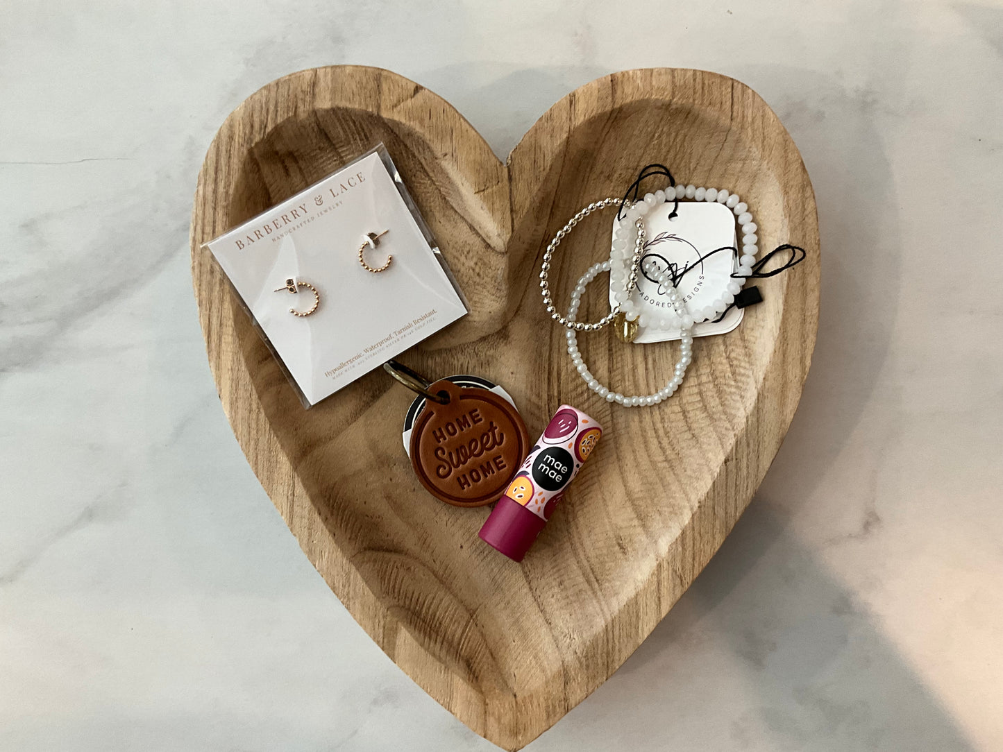 Wooden Heart Dish