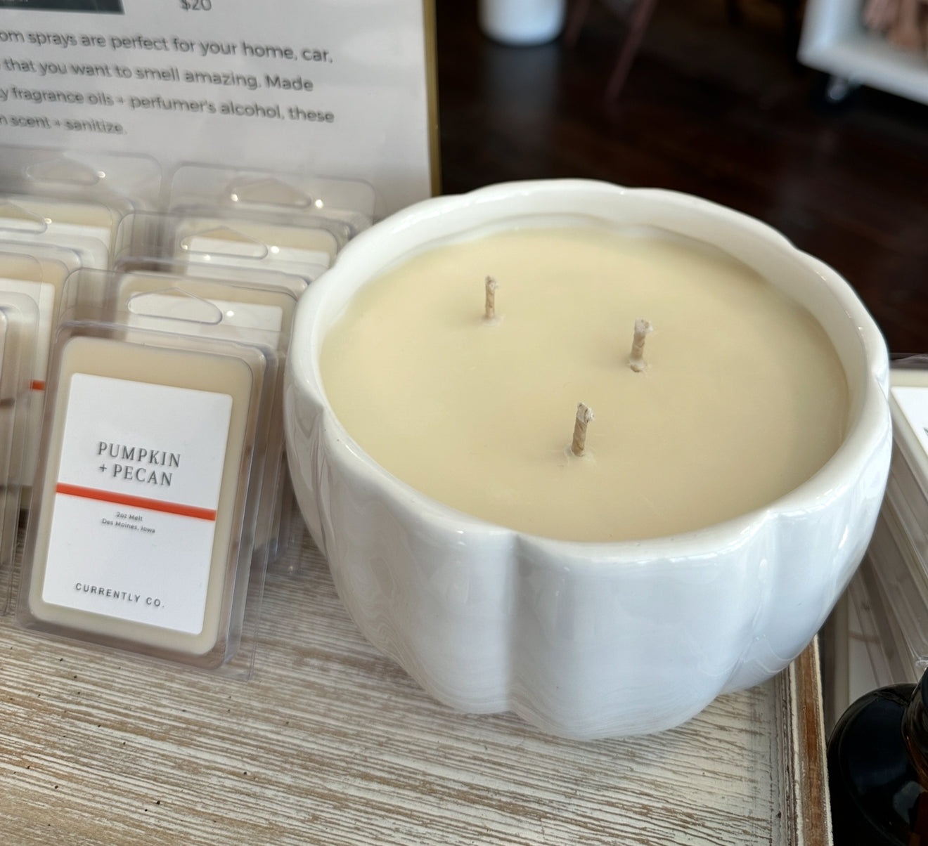 White Pumpkin + Pecan Special Edition Candle: 24 oz.