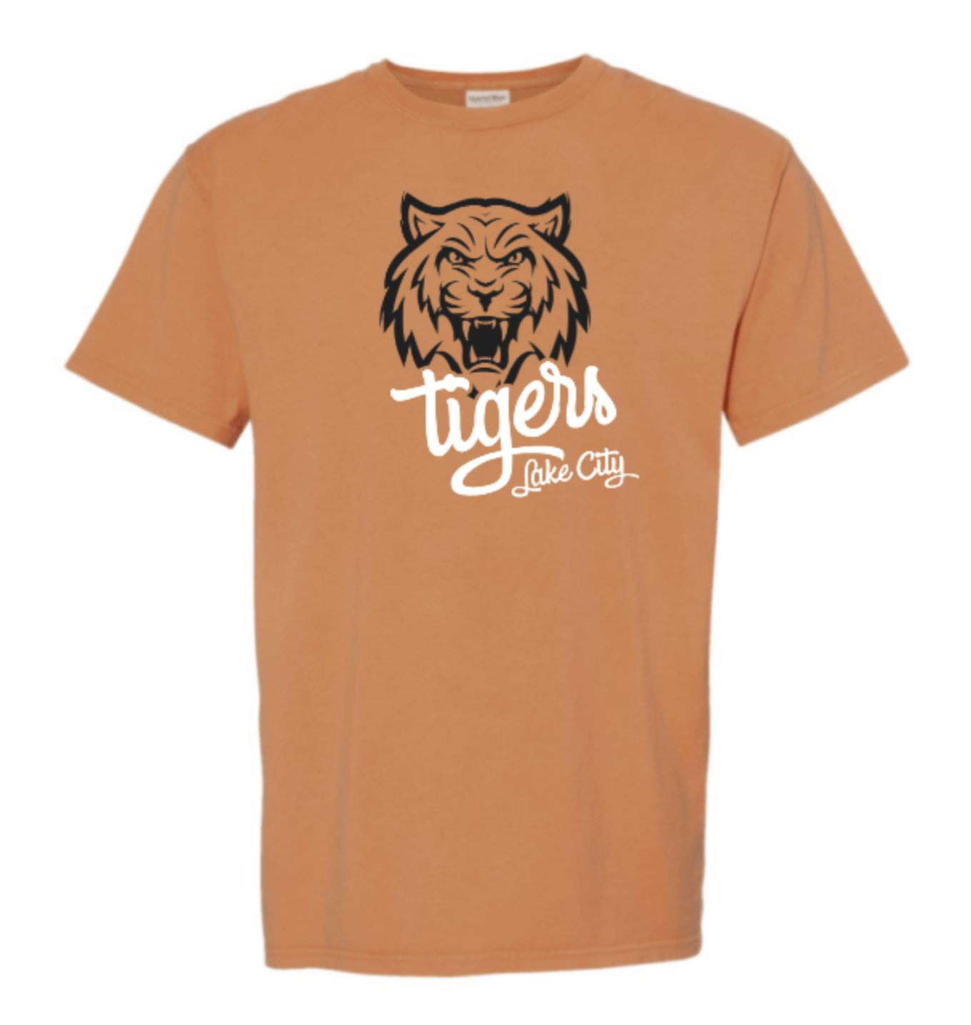 Lake City Tigers Script Adult Short Sleeve Tee