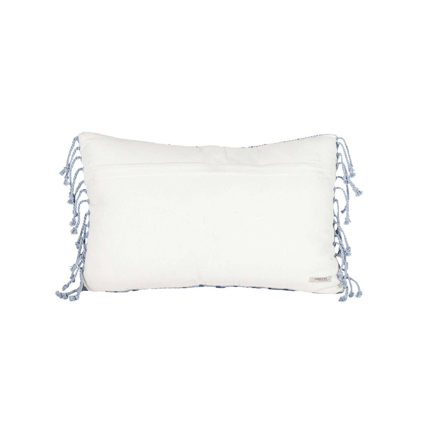 14x22 Hand Woven Liberty Striped Pillow Blue