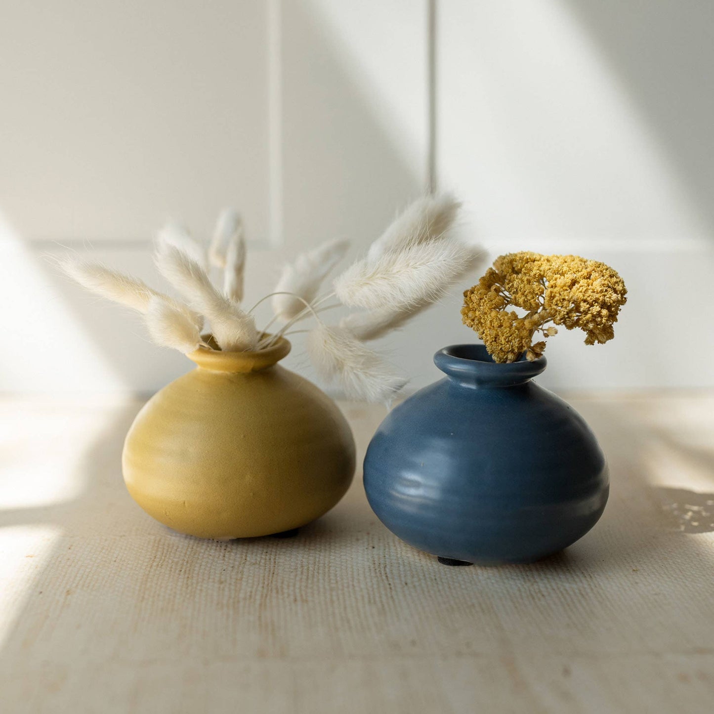 Mattie Ceramic Bud Vase Blue
