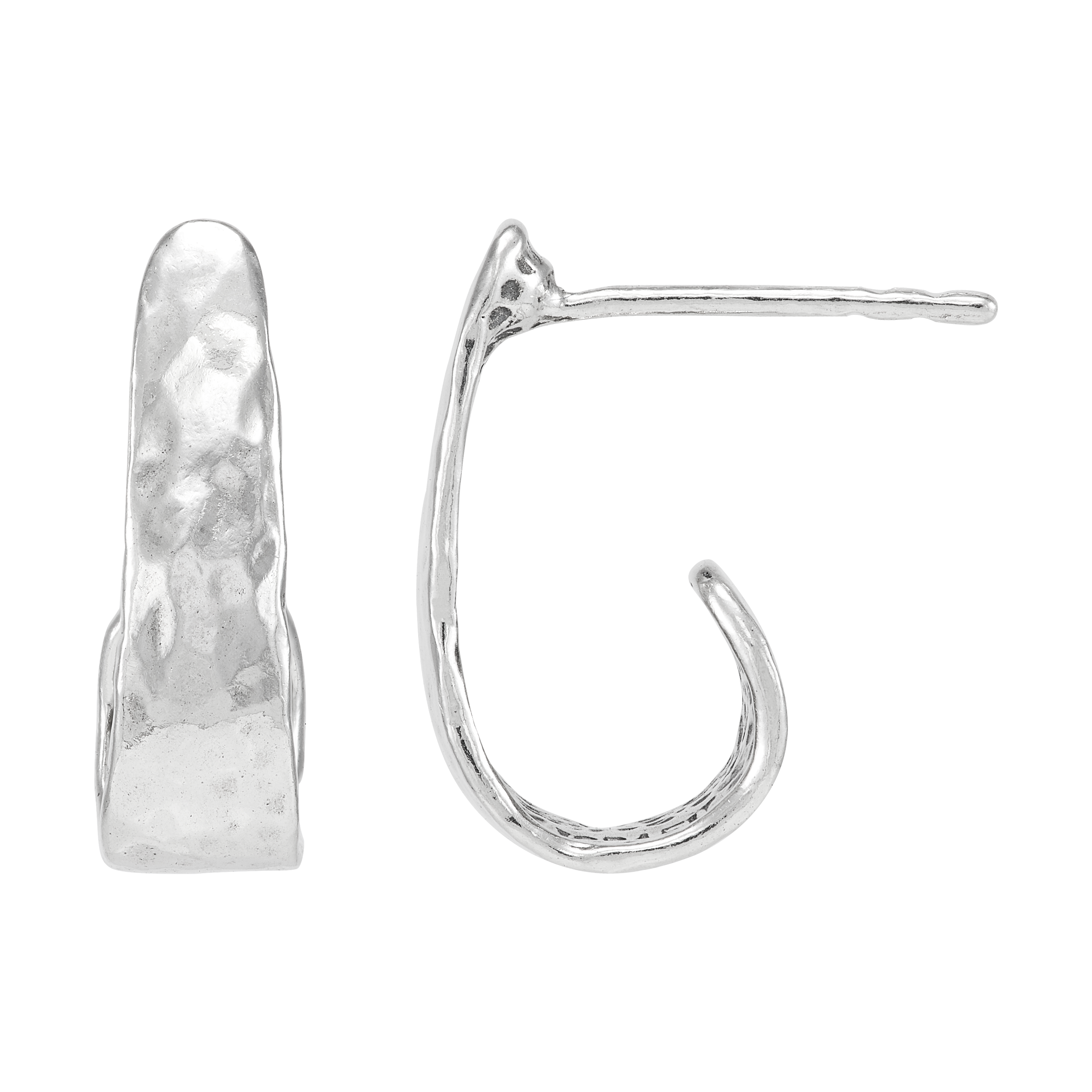 Silpada 'Revitalize' Sterling Silver J-Hoop Earrings