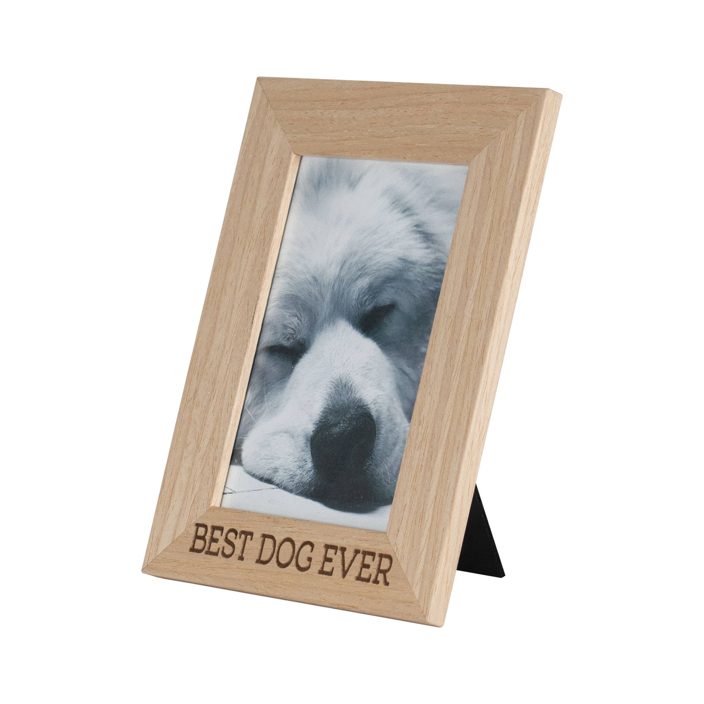 4x6 Photo "Best Dog Ever" Wood Picture Frame Dog Decor