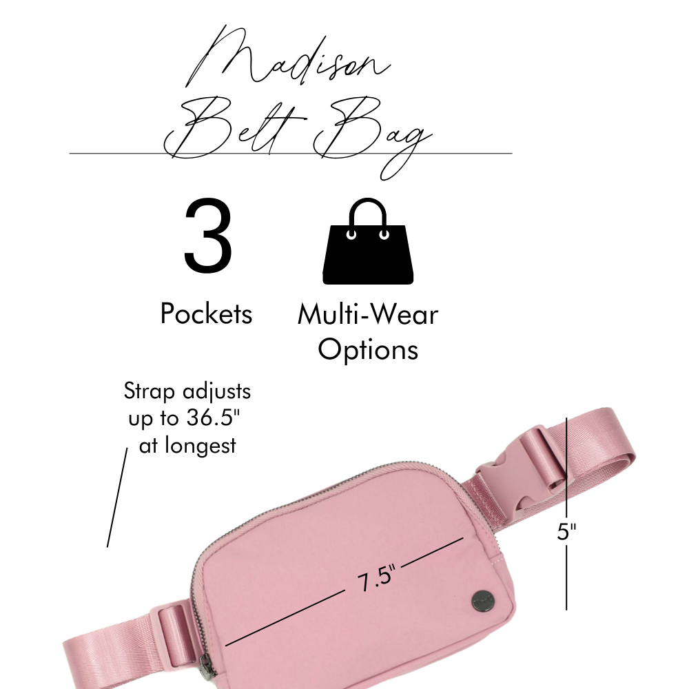 Madison Crossbody Satchel Belt Bag Fanny Pack