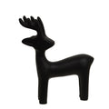 Black Cast Iron Standing Reindeer Figurine, Small