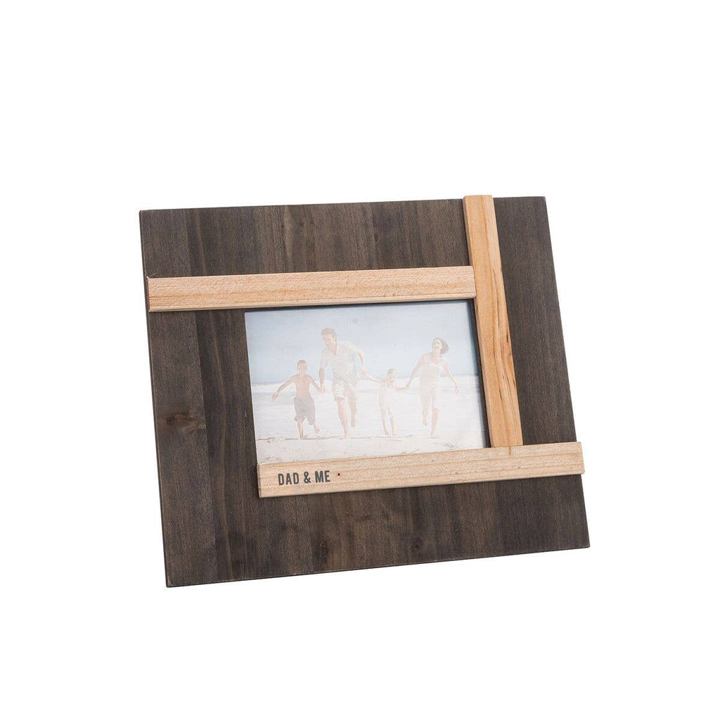 Dad and Me Black 4x6 Photo Wood Picture Frame Dad Gift