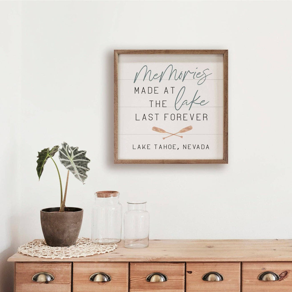 Personalized Memories Made At The Lake White