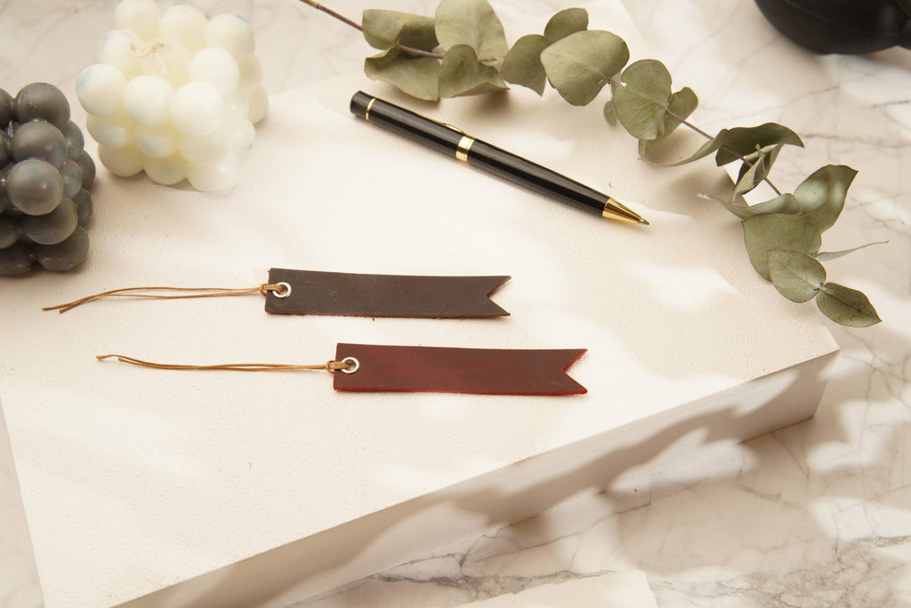 Leather Heart Bookmark, Reader Gift, Book accessories