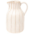 Stripe Stoneware Stoneware Pitcher 4.5 Cups