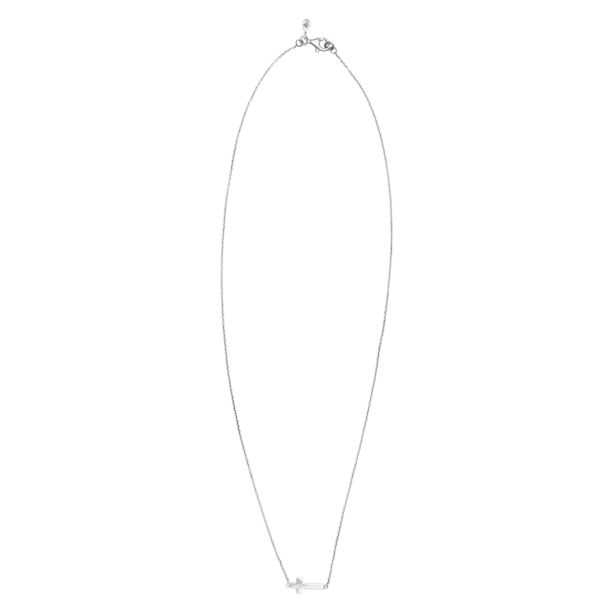 Silpada 'Simplex Cross' Horizontal Cross Necklace in Sterling Silver & Gold