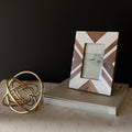 4x6 Clement Wood And Resin Photo Frame White