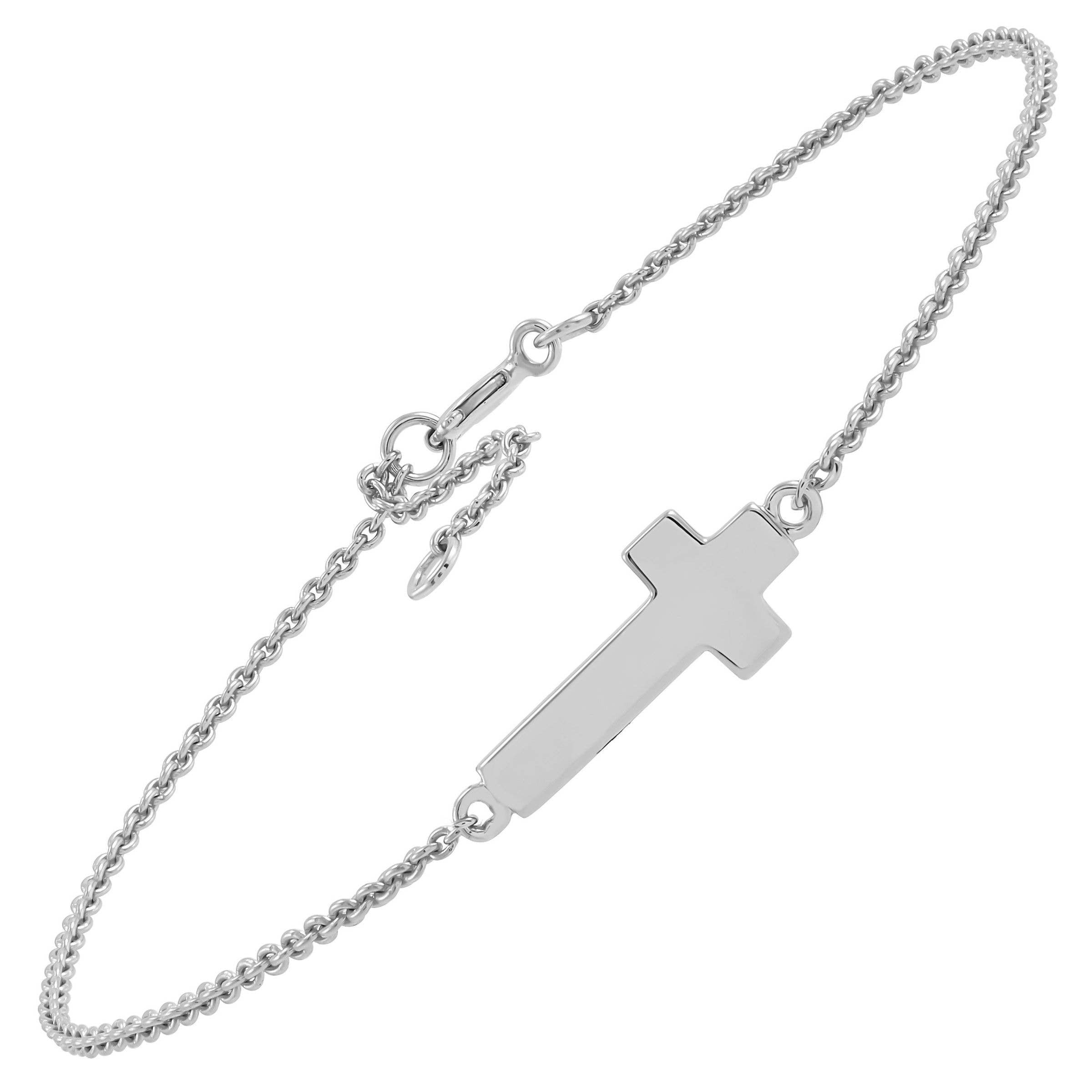 Silpada 'Simplex Cross' Bracelet in Sterling Silver