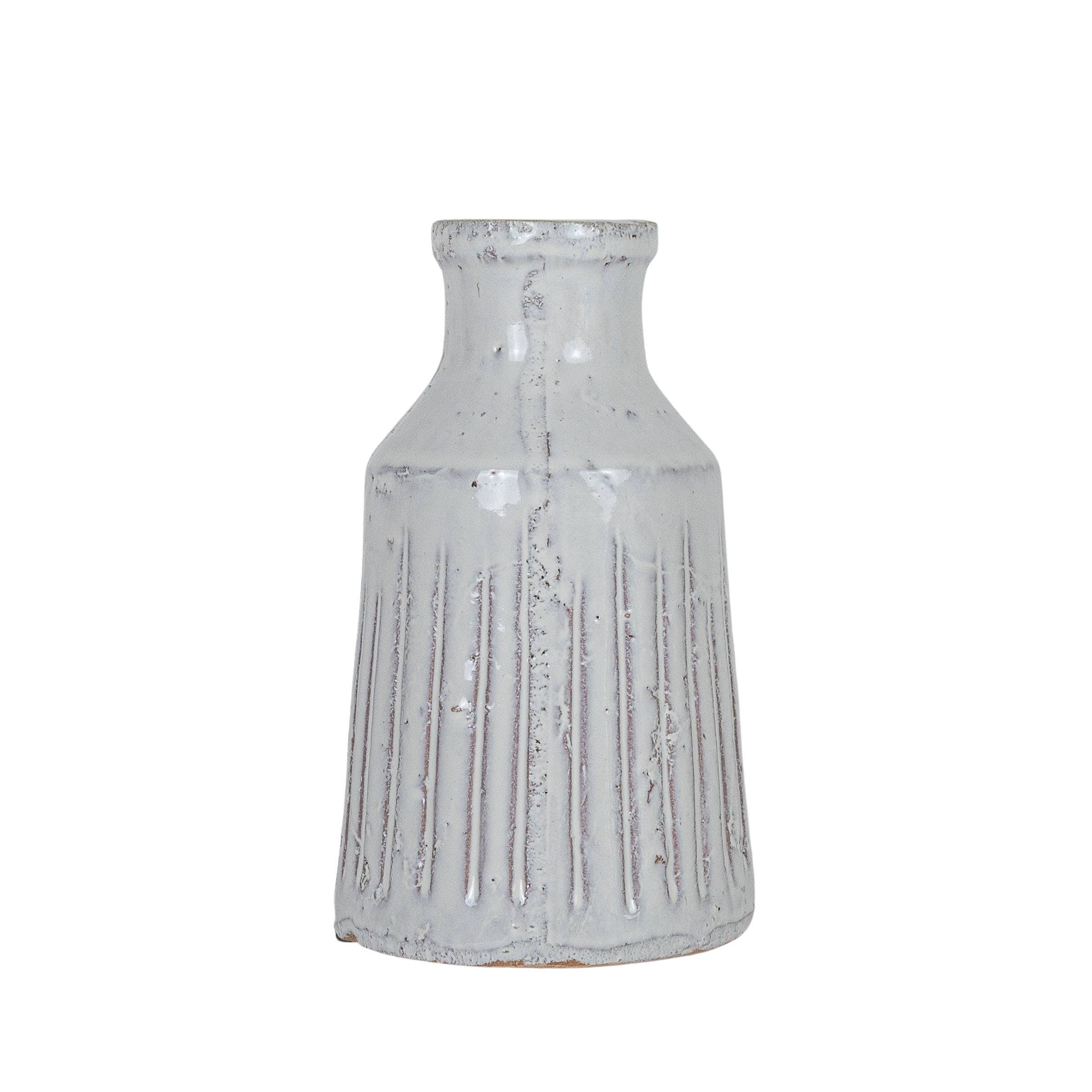 Jaylon Distressed Glaze Terracotta Vase