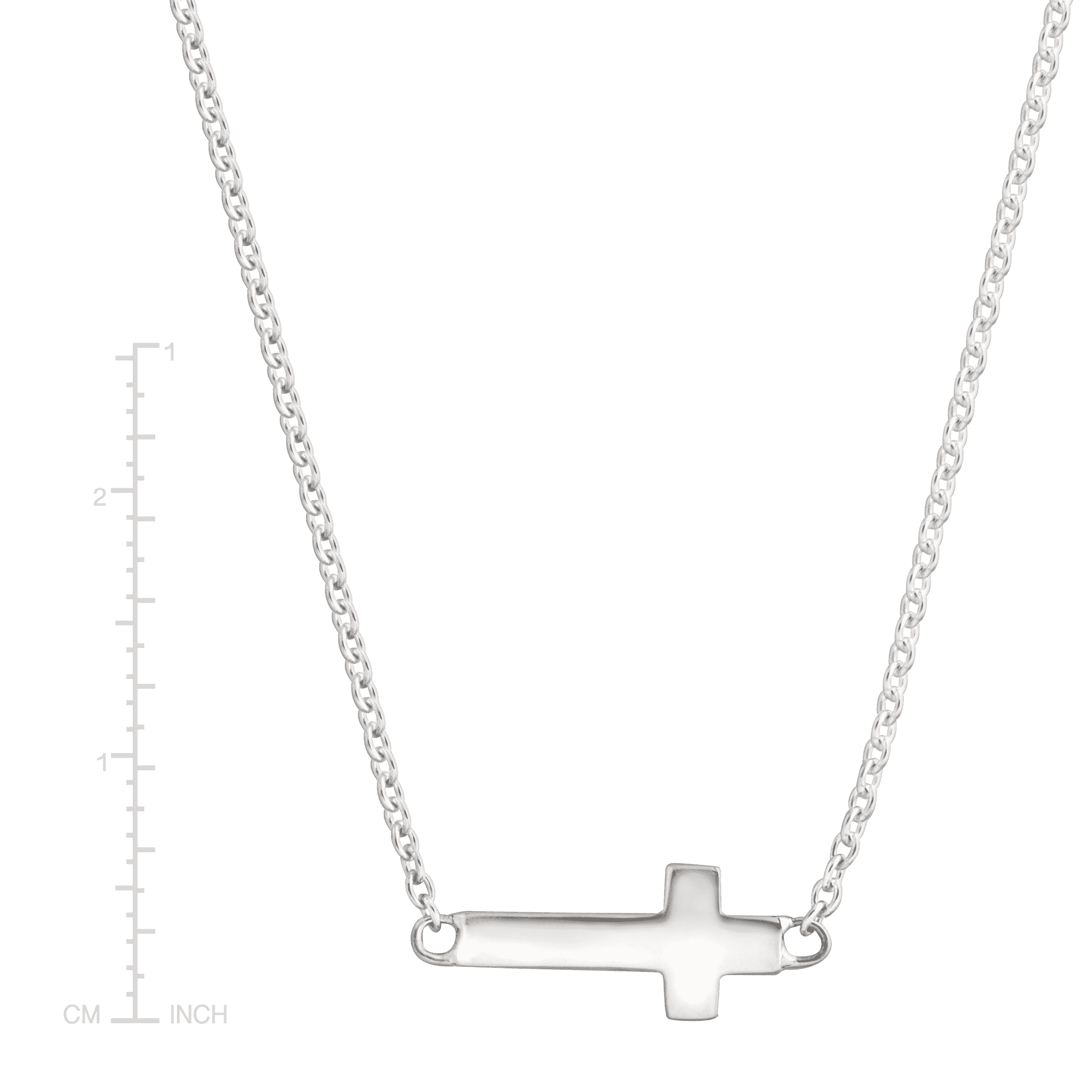 Silpada 'Simplex Cross' Horizontal Cross Necklace in Sterling Silver & Gold
