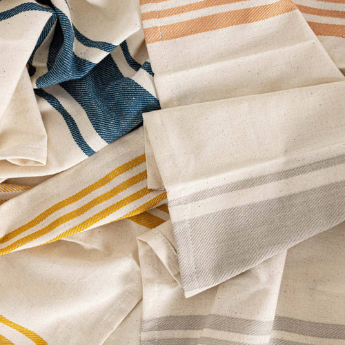 Colin Set 4 Striped Kitchen Towels Cotton