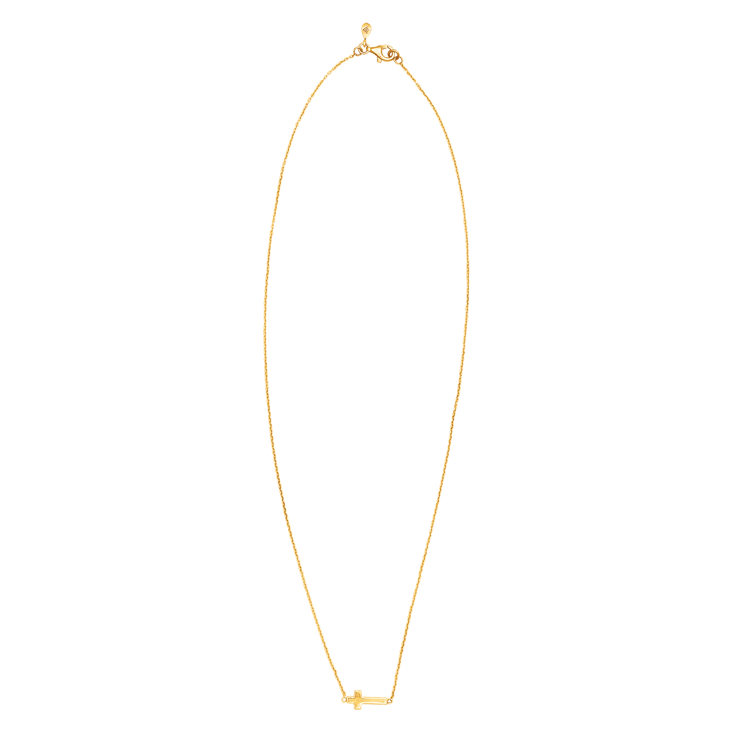 Silpada 'Simplex Cross' Horizontal Cross Necklace in Sterling Silver & Gold