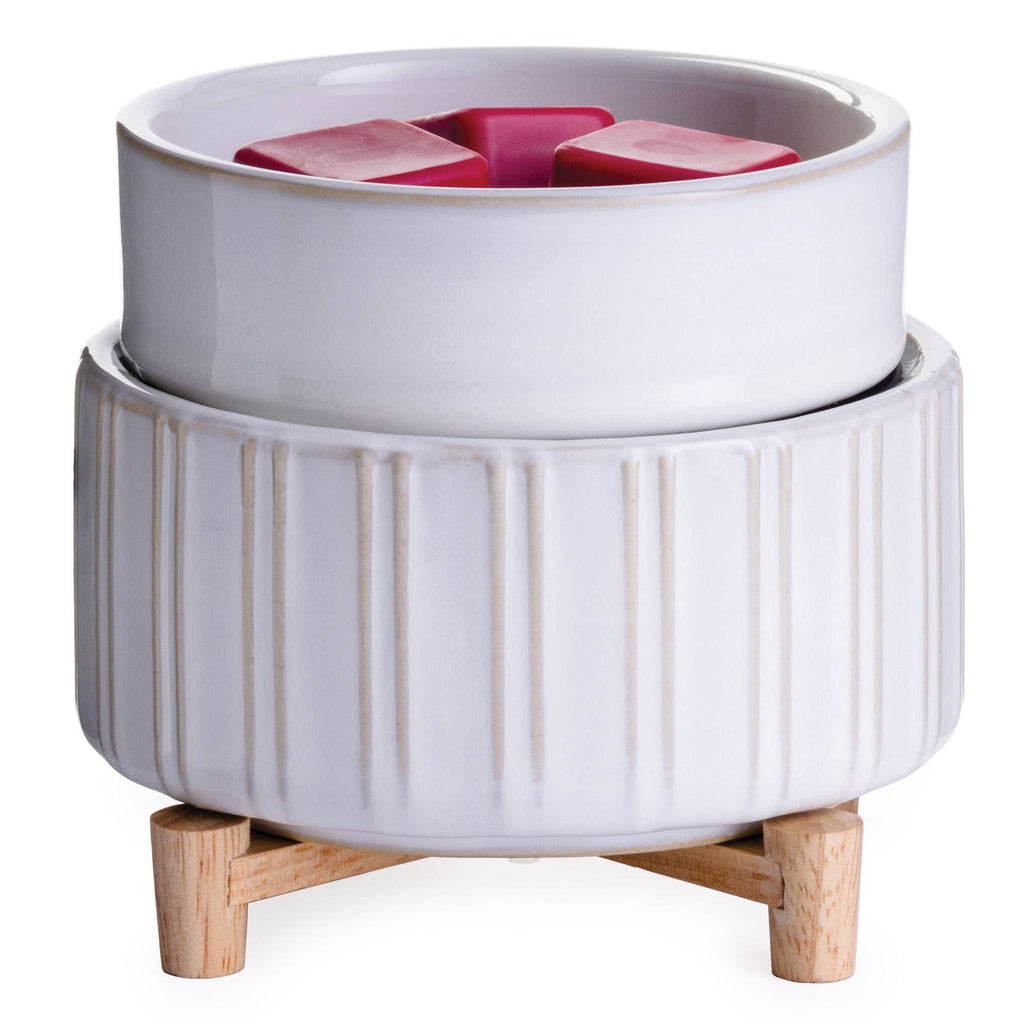 Ceramic & Wood 2-in-1 Classic Warmer
