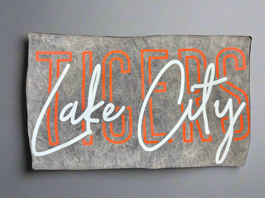 Lake City Tigers Script Adult Tee