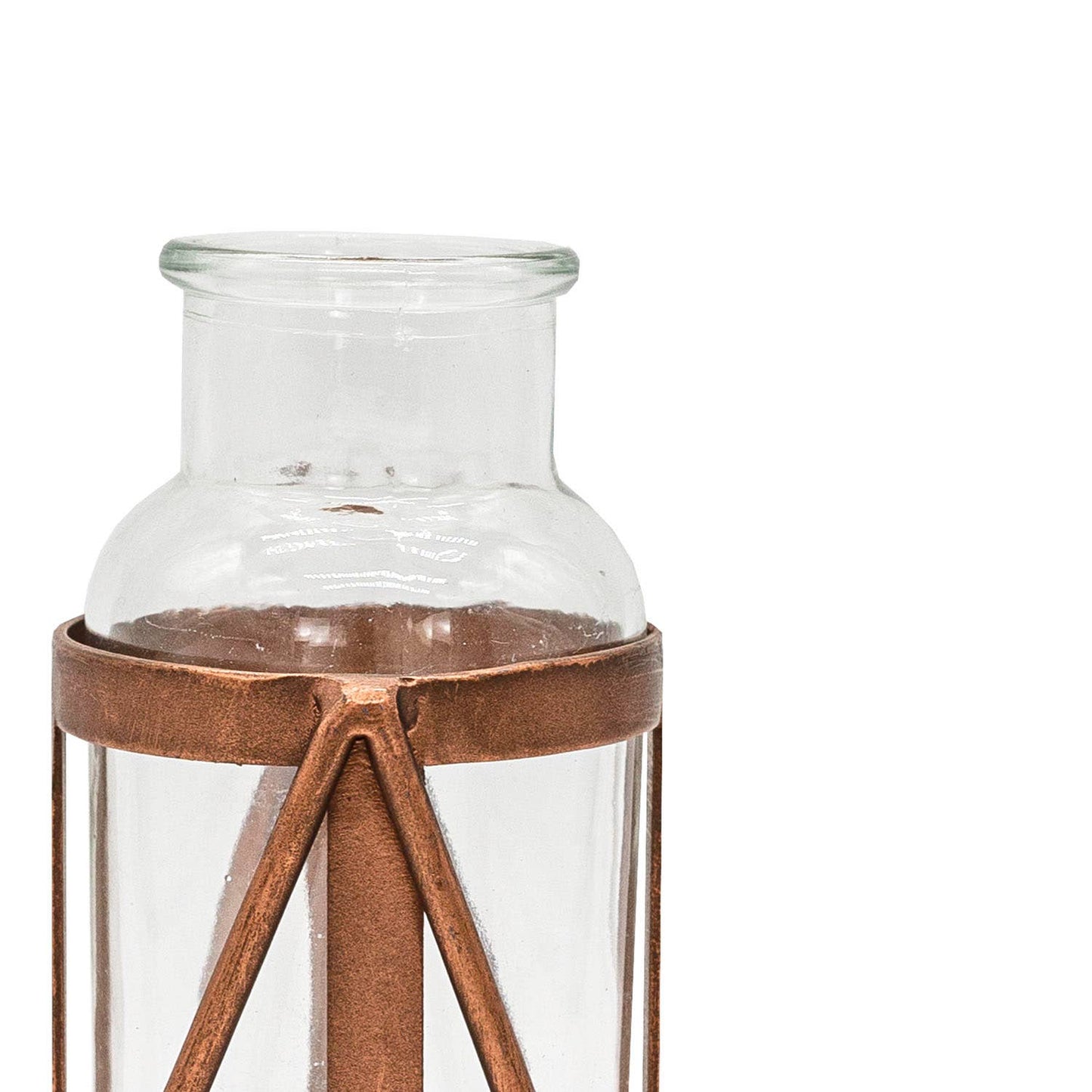 Mara Glass Bud Vase Rust Copper