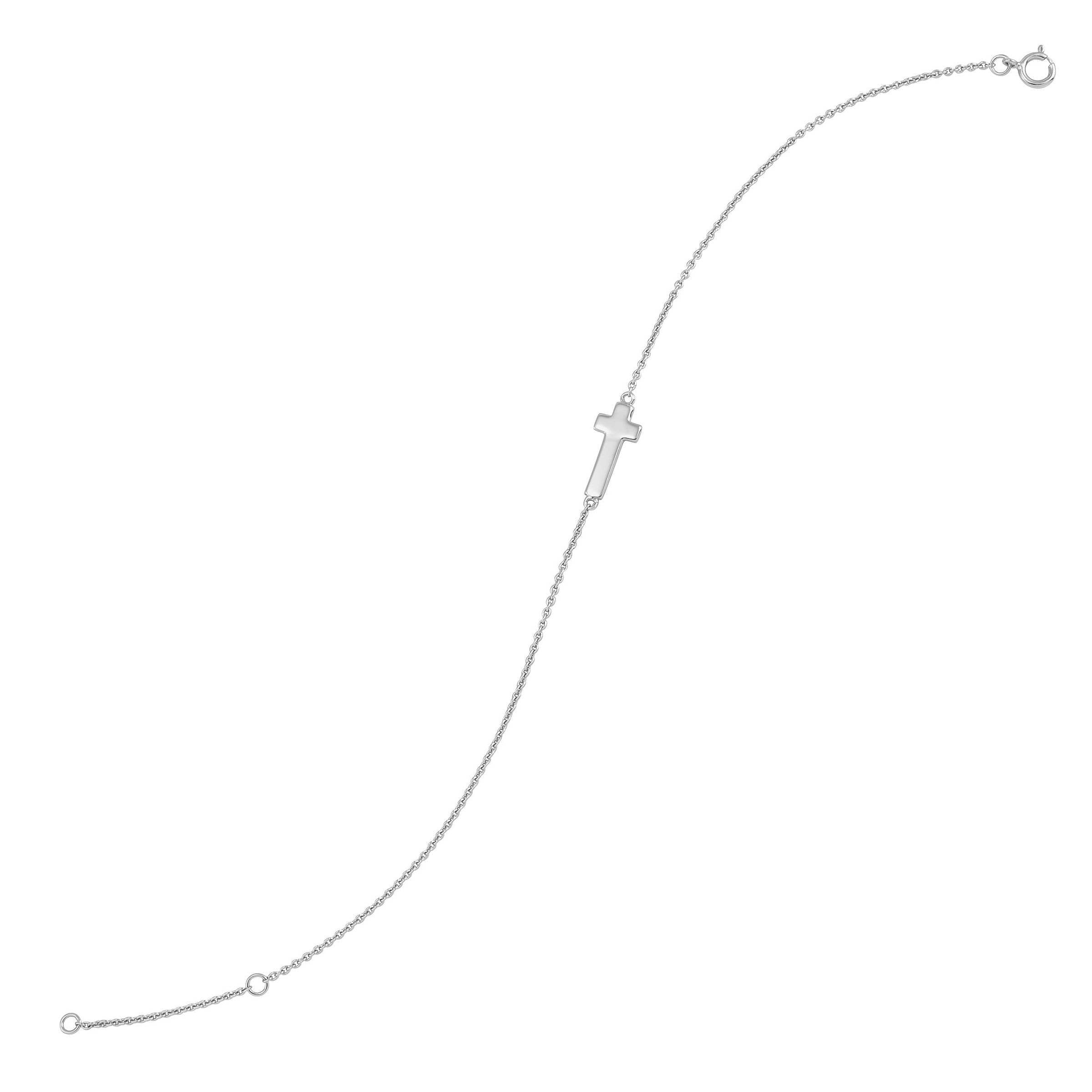 Silpada 'Simplex Cross' Bracelet in Sterling Silver