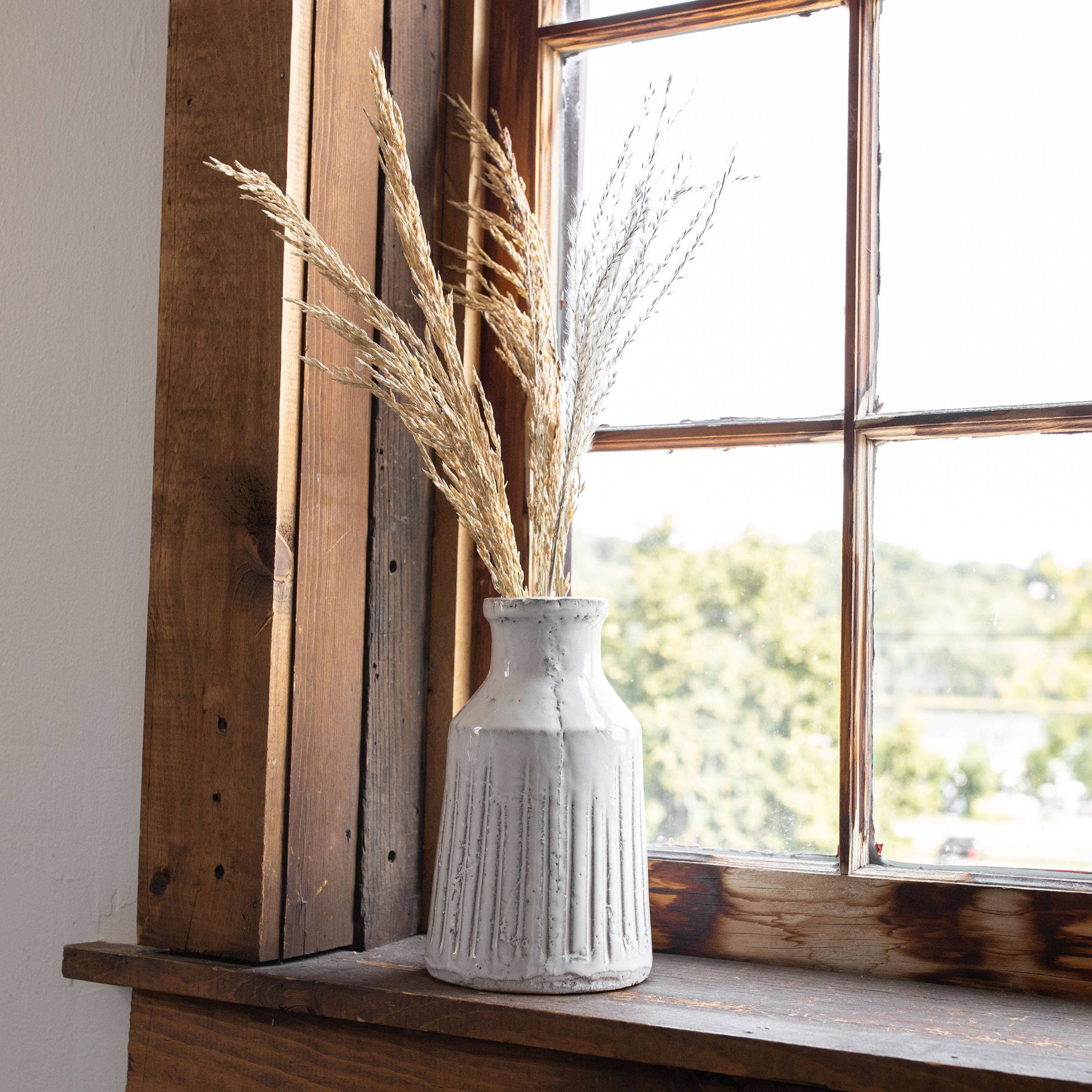 Jaylon Distressed Glaze Terracotta Vase