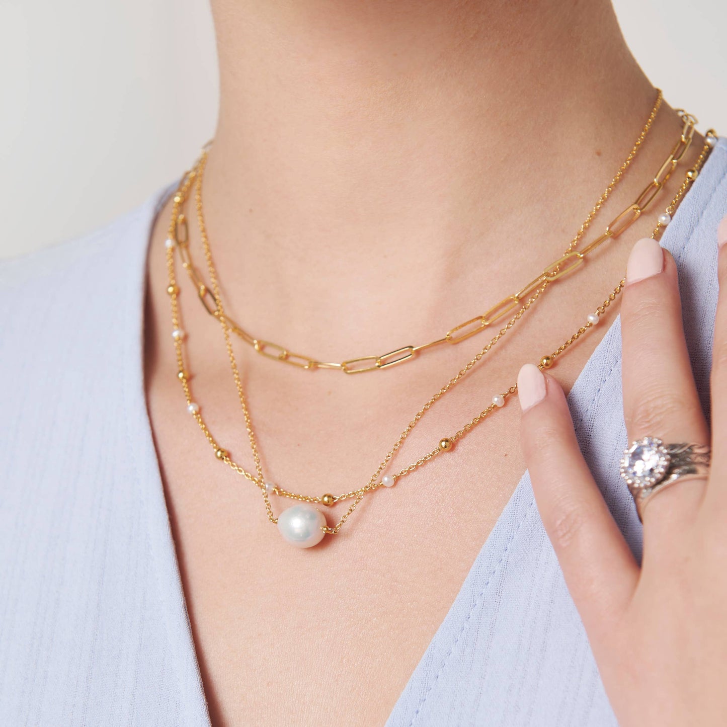 Silpada 'Graffetta Matte' Necklace in Silver