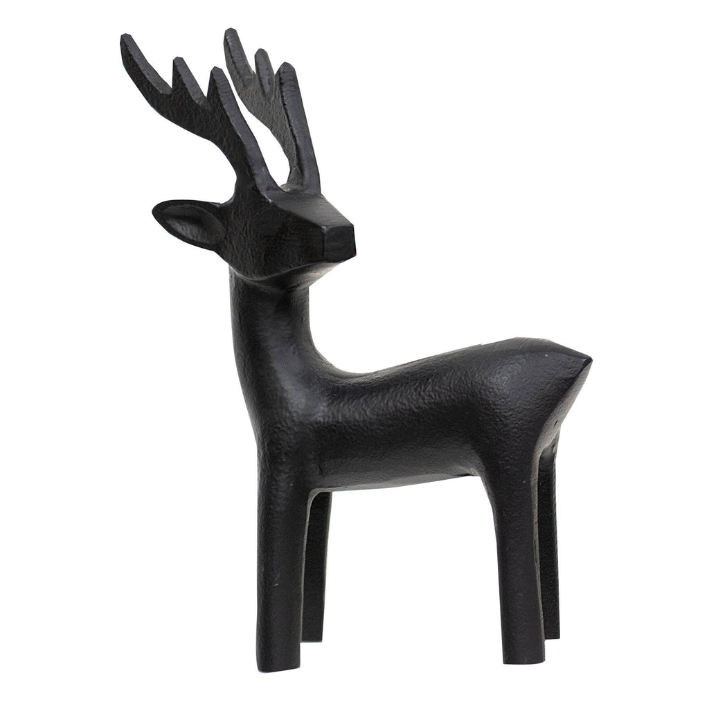Cast Iron Standing Reindeer Figurine