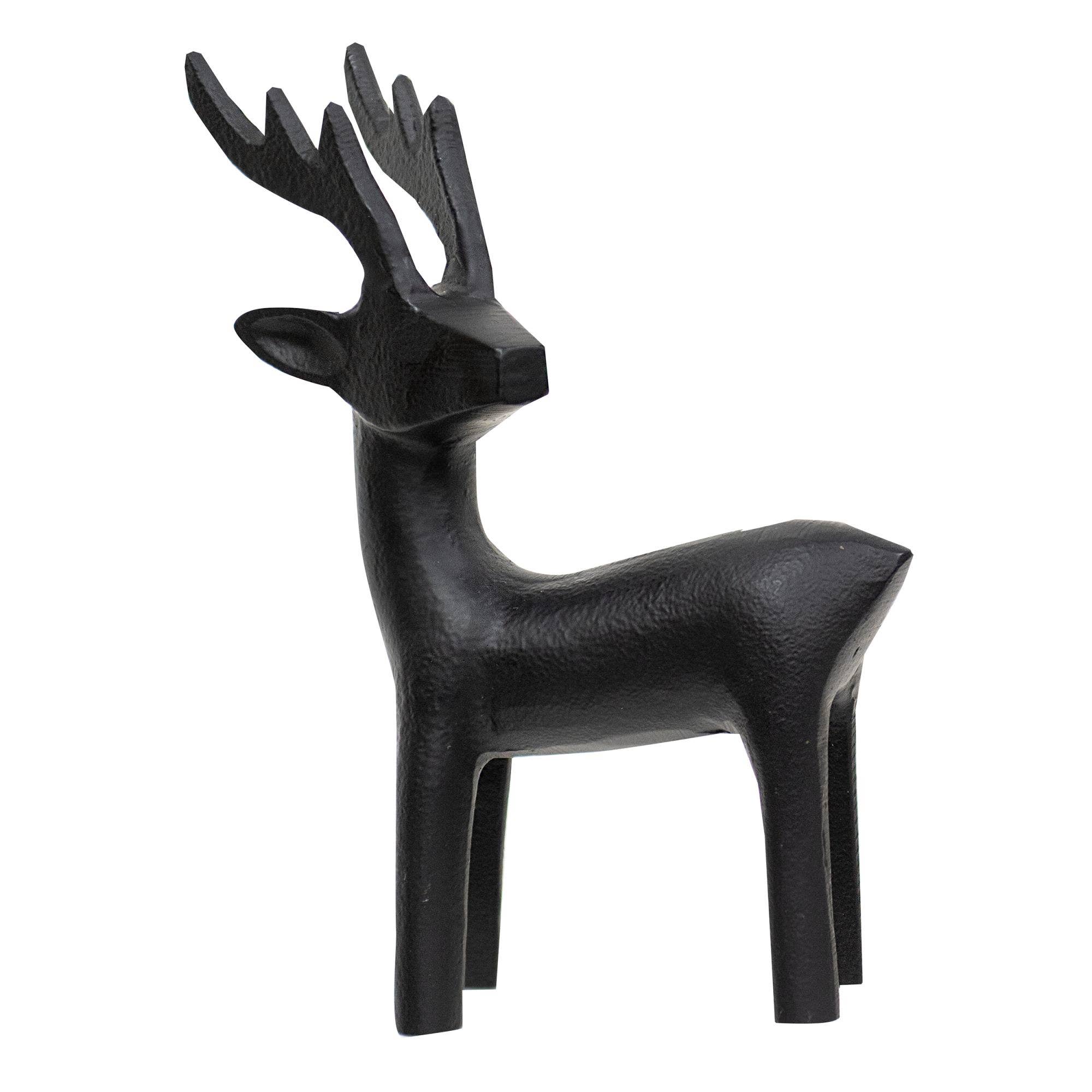 Cast Iron Standing Reindeer Figurine