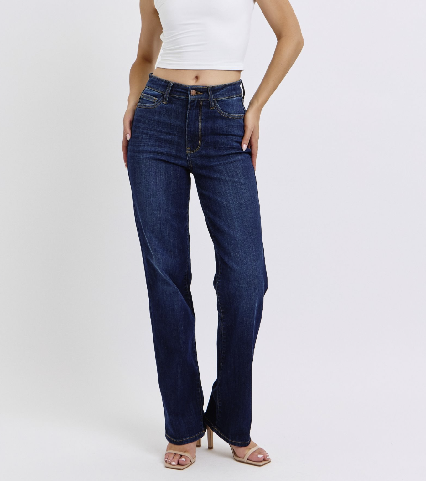 Judy Blue High Rise Straight Leg Jeans
