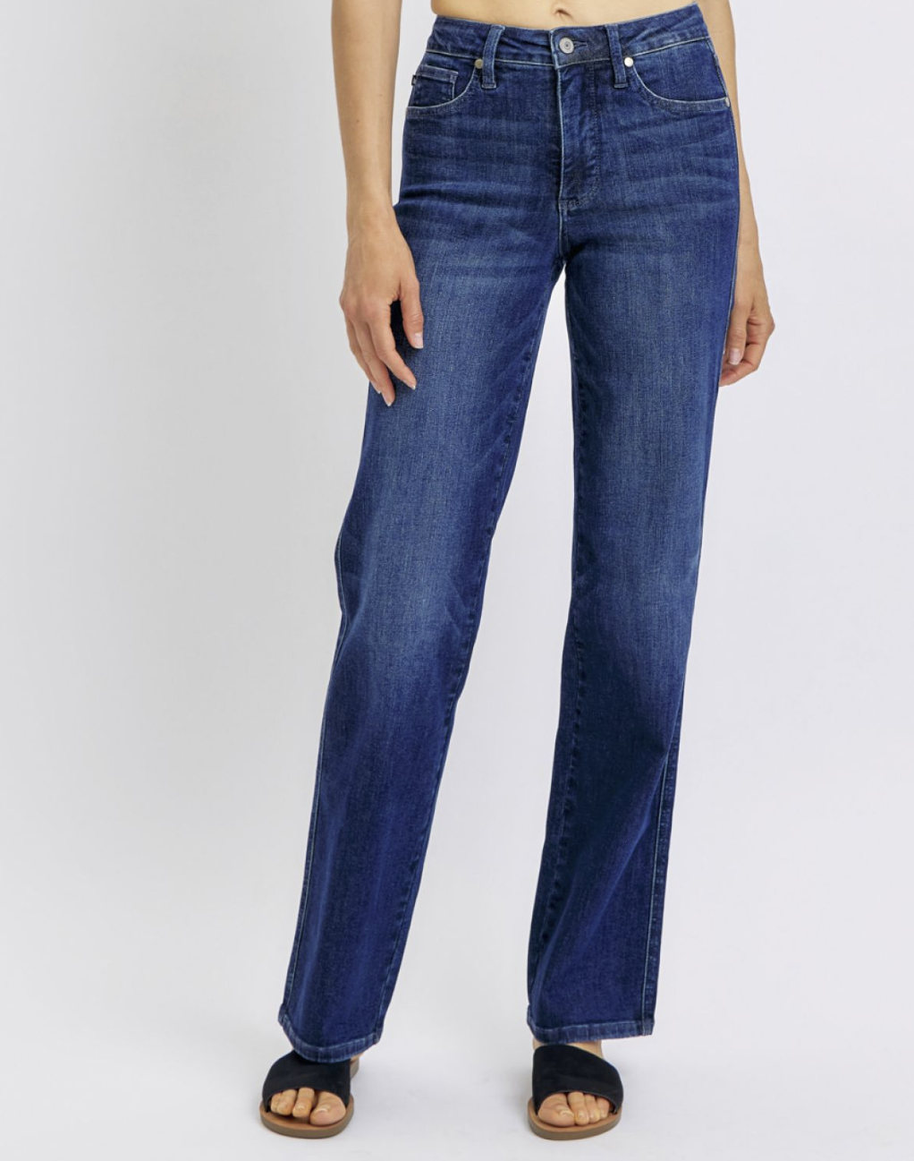 Judy Blue Mid-Rise Straight Leg Jeans