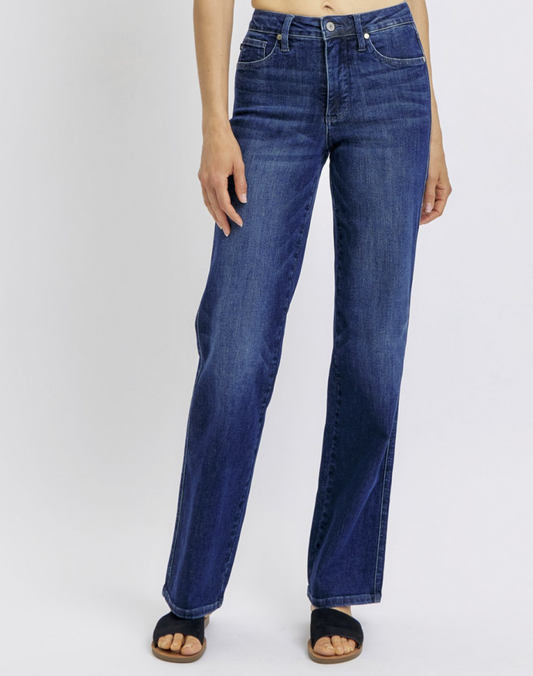 Judy Blue Mid-Rise Straight Leg Jeans