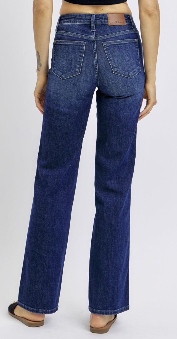 Judy Blue Mid-Rise Straight Leg Jeans