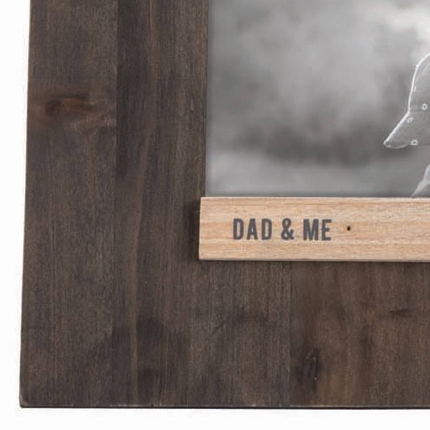 Dad and Me Black 4x6 Photo Wood Picture Frame Dad Gift