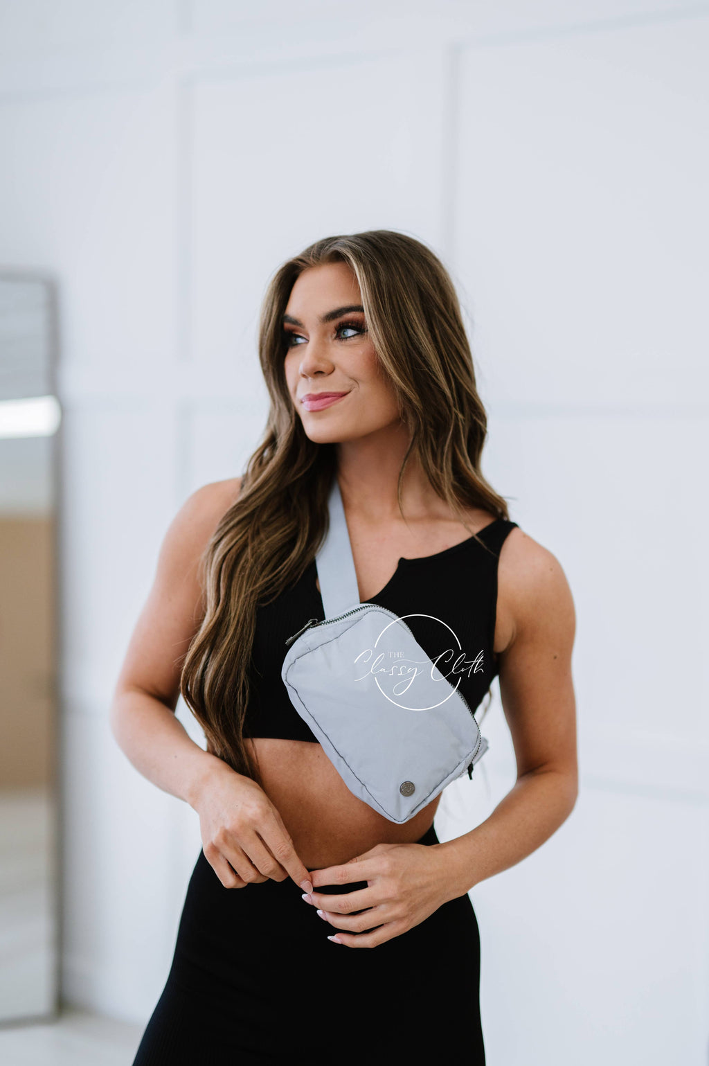 Nylon Belt Bag- Grey RTS