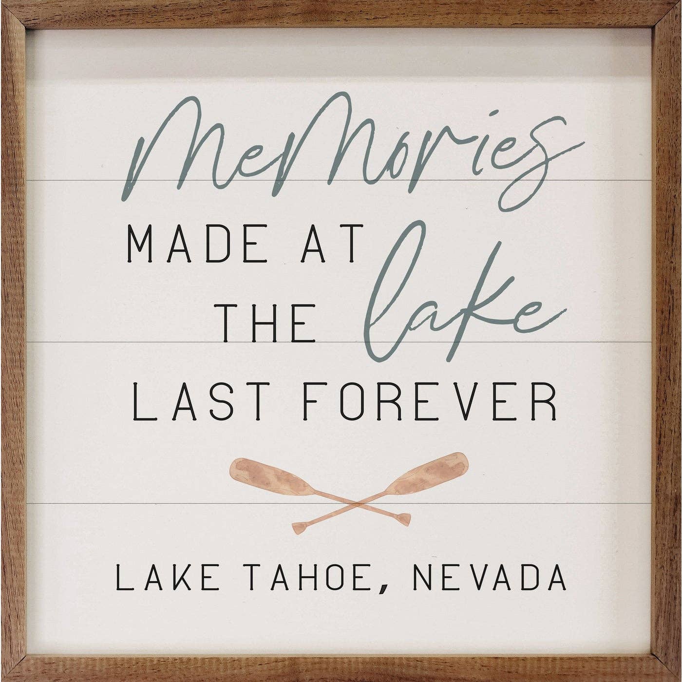 Personalized Memories Made At The Lake White