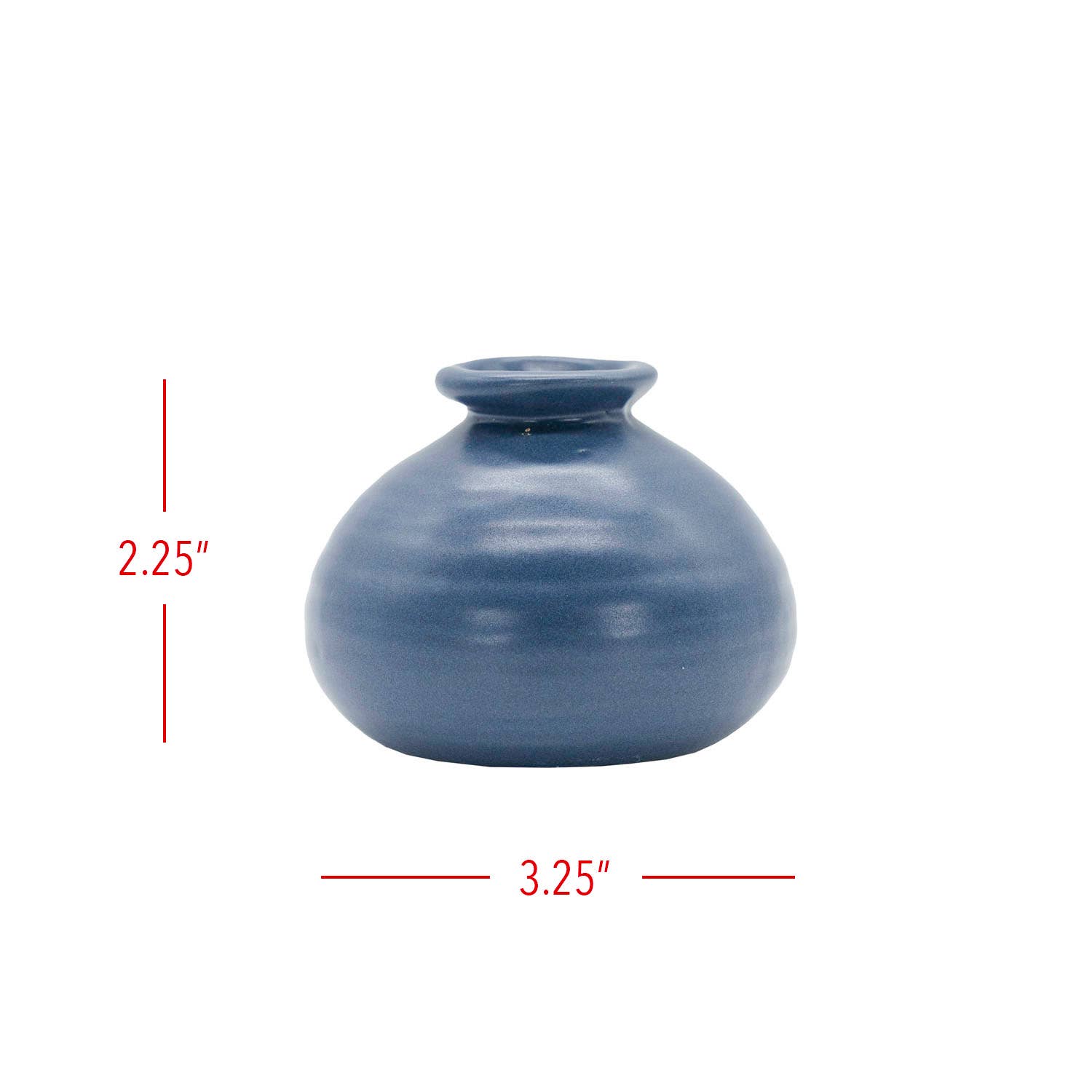 Mattie Ceramic Bud Vase Blue