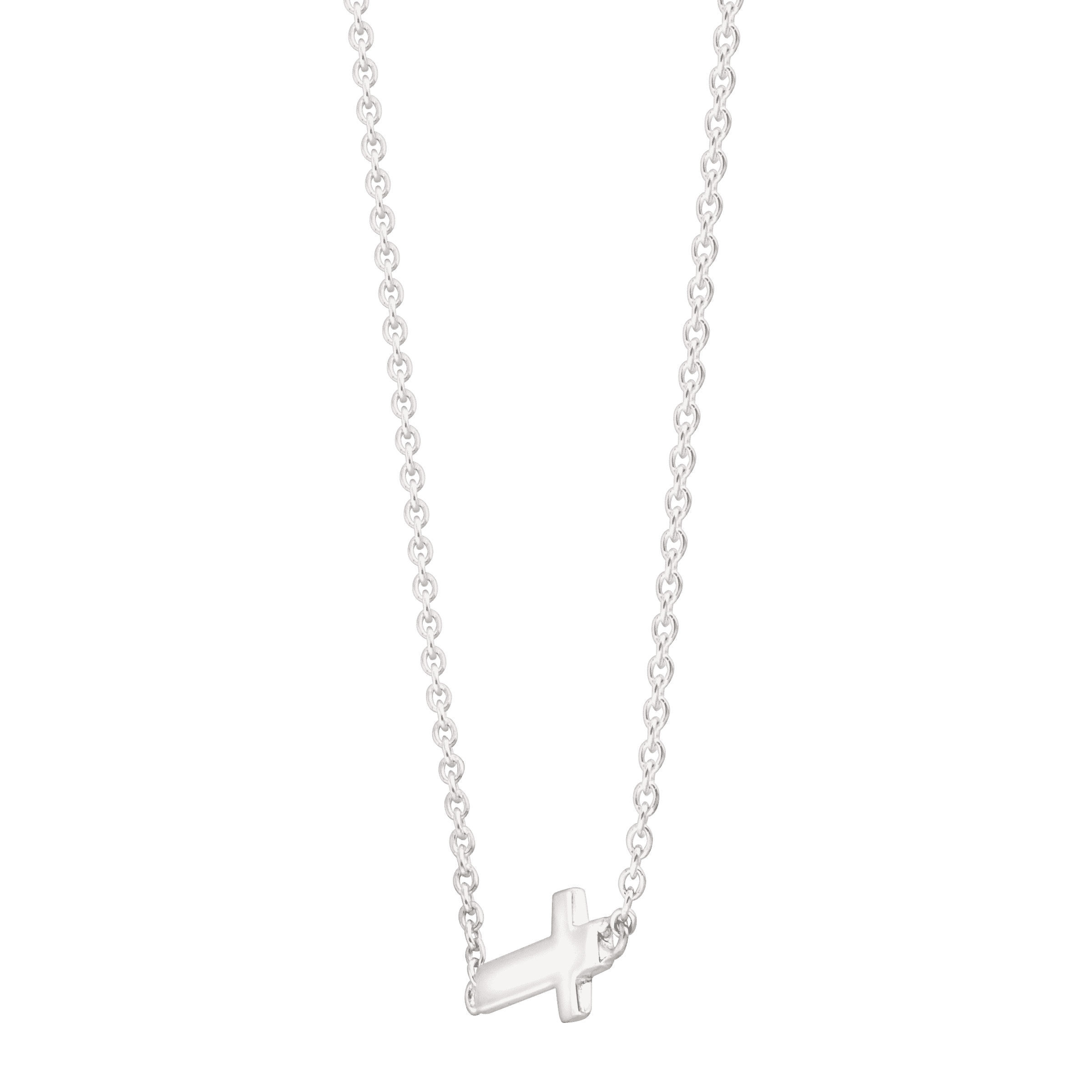 Silpada 'Simplex Cross' Horizontal Cross Necklace in Sterling Silver & Gold